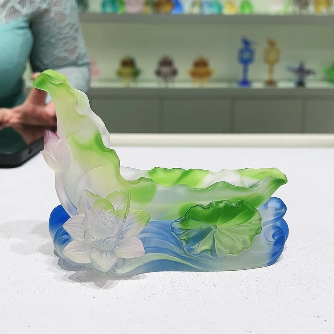 【闪购商品】手工艺品琉璃莲花手机支架