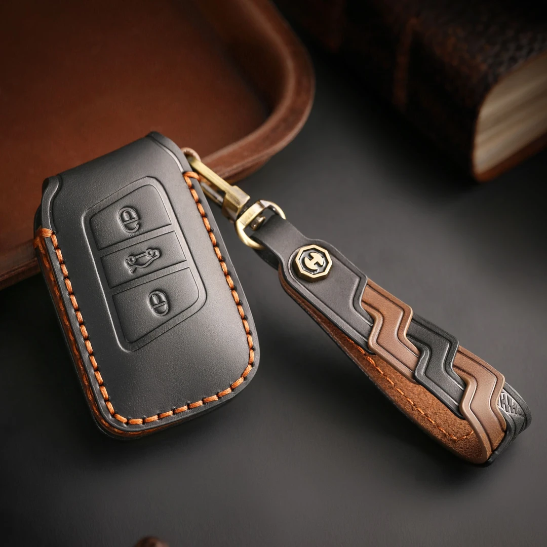 适用长安钥匙套头层真皮车钥匙套保护套