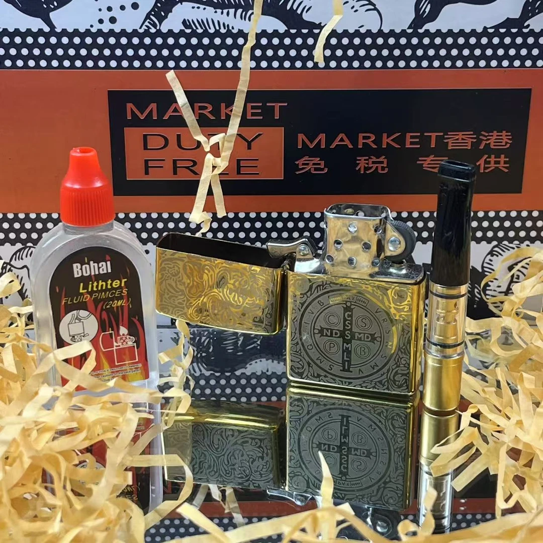 金康套盒复古亮面康斯坦丁煤油打火机