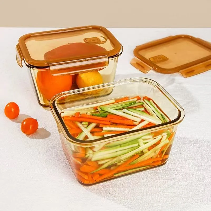 拍一发二 大容量玻璃保鲜盒加热菜盒冰箱保鲜碗带盖餐盒饭盒