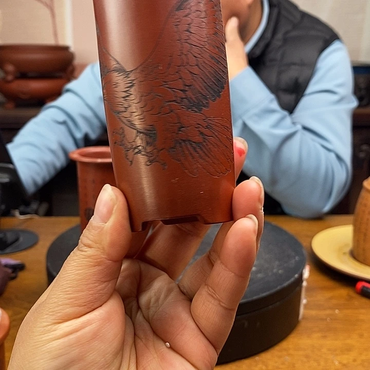 紫砂花盆货号一只老鹰