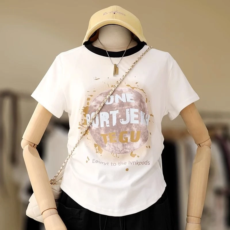 【清仓】6601宽松百搭短袖上衣