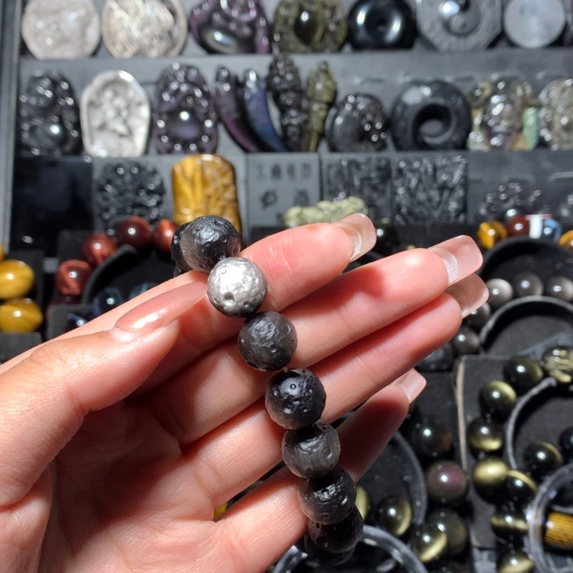 【闪购商品】黑曜岩珠宝奇石未镶嵌小***公