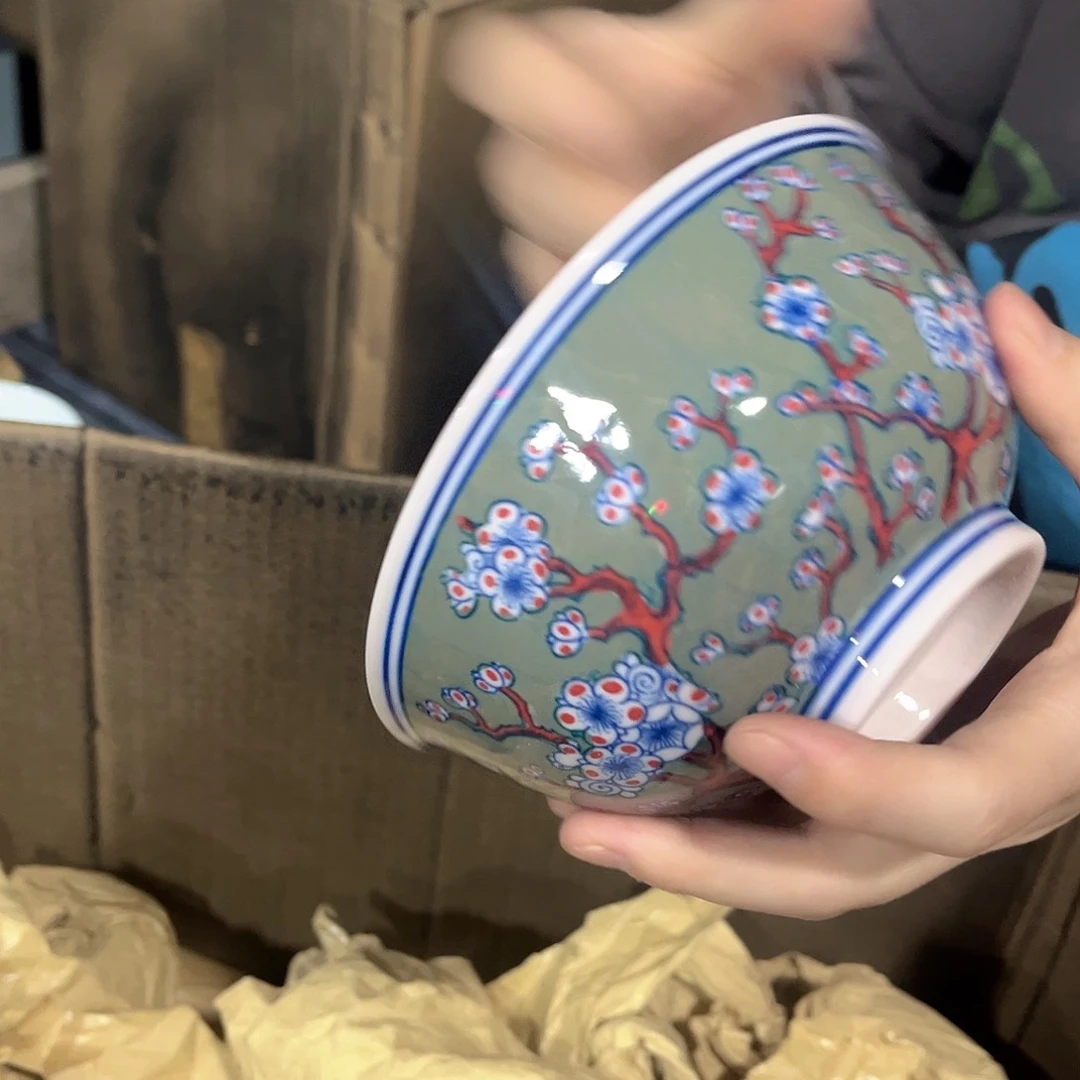 摆件/////景德镇陶瓷器。碗。红。