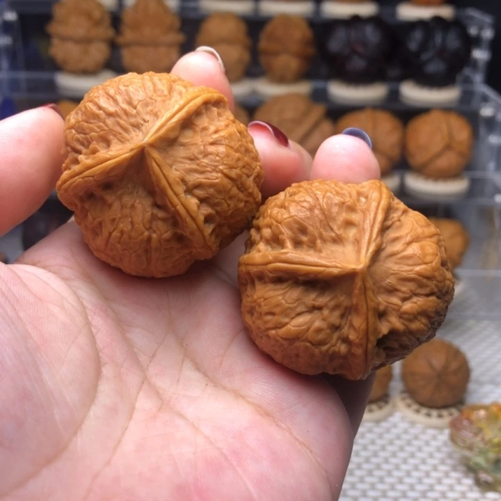 把件文玩核桃48金香炉四楞41尺