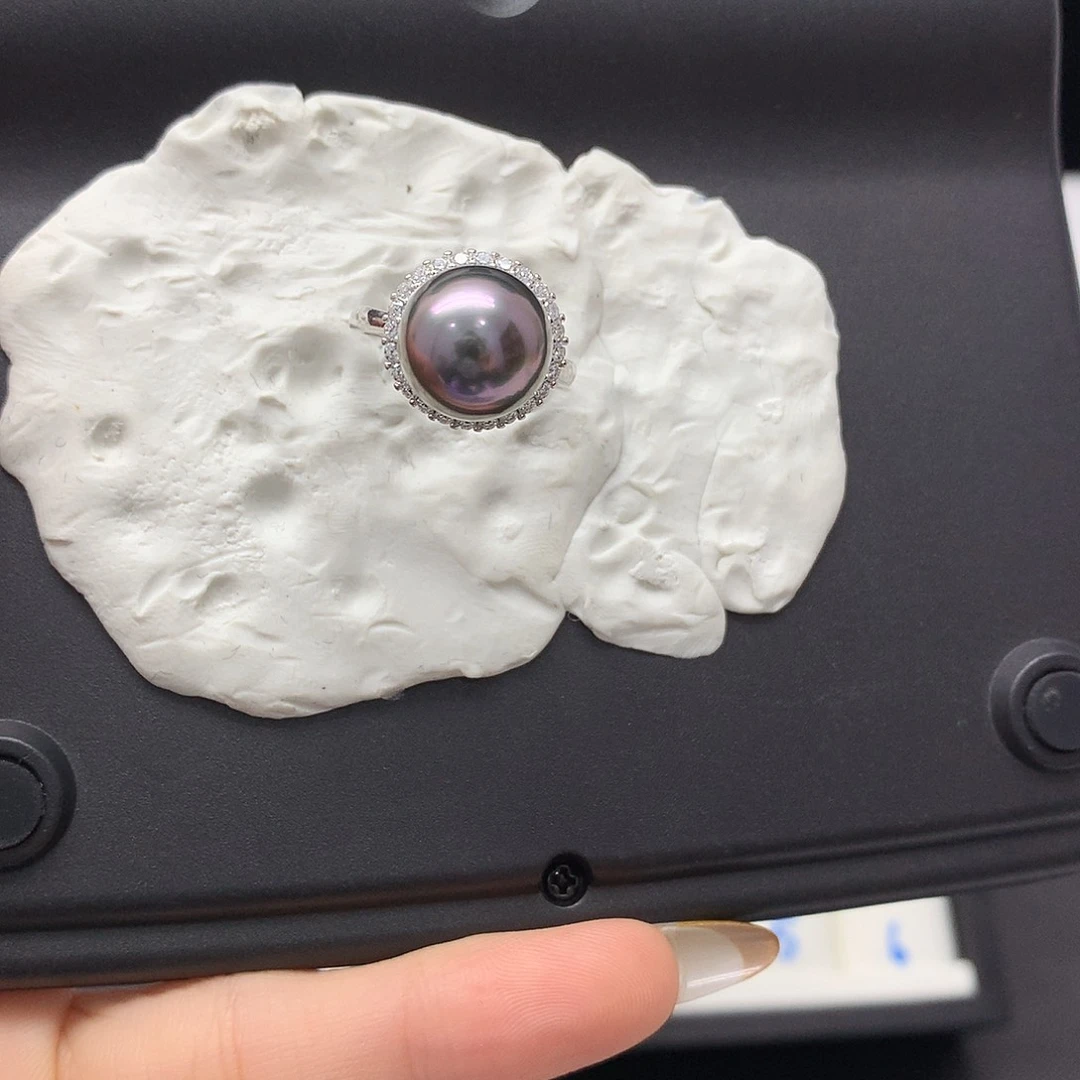 海水珍珠裸珠未镶嵌11+打版戒指
