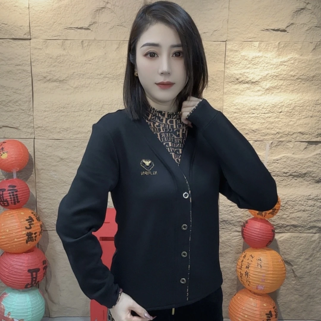 男士冬季新款加绒时尚气质假两件设计款高品质套头半高领卫衣