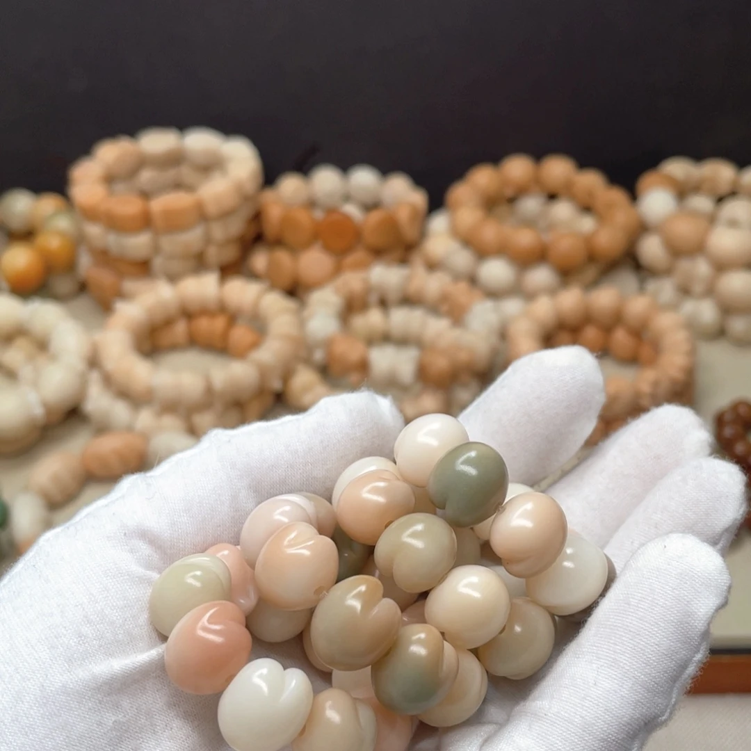 菩提根/象牙果吊坠水磨桃捻一个871