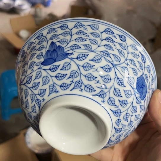 盘吉**相6寸手绘碗两个陶瓷陶瓷