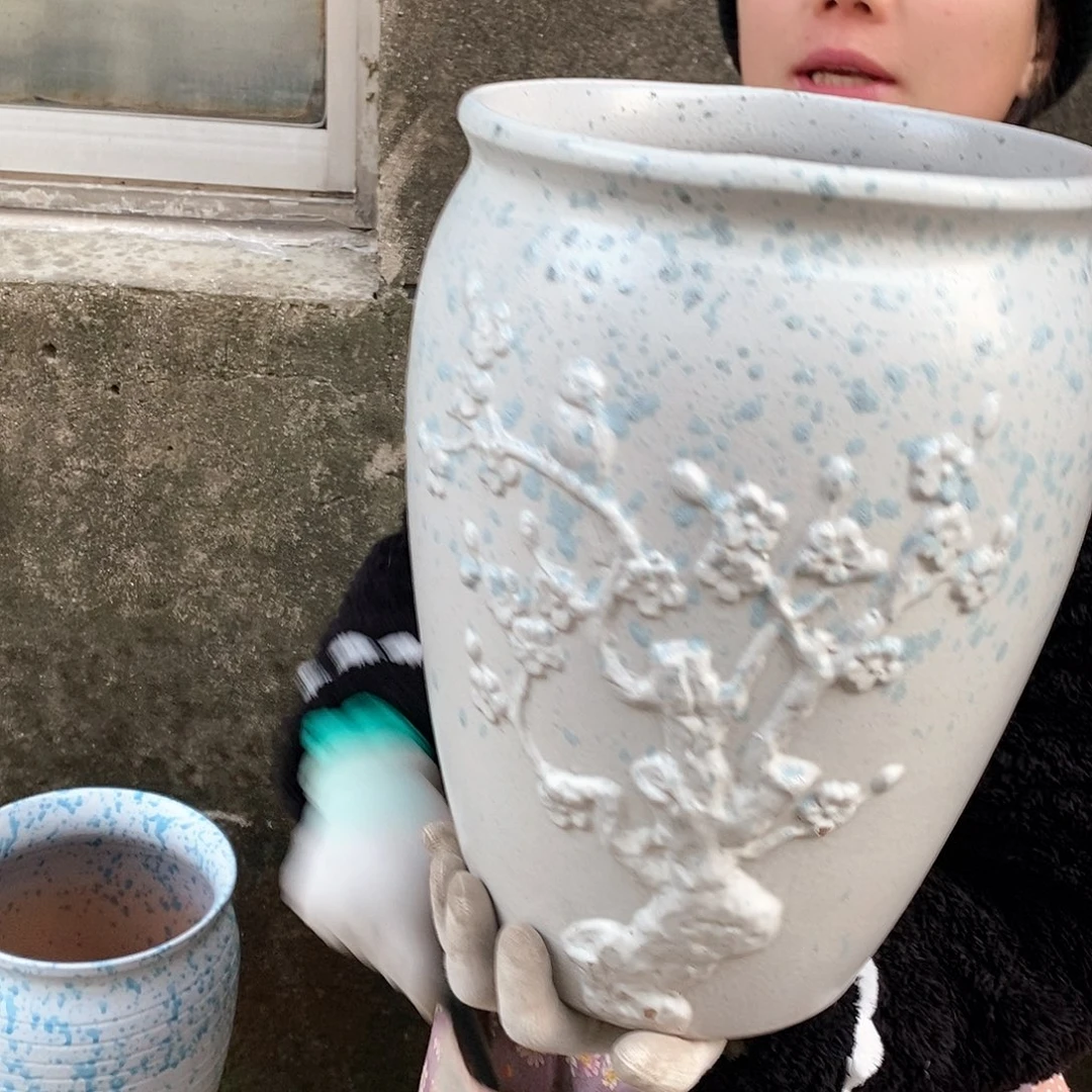 紫砂花盆正品口25高35