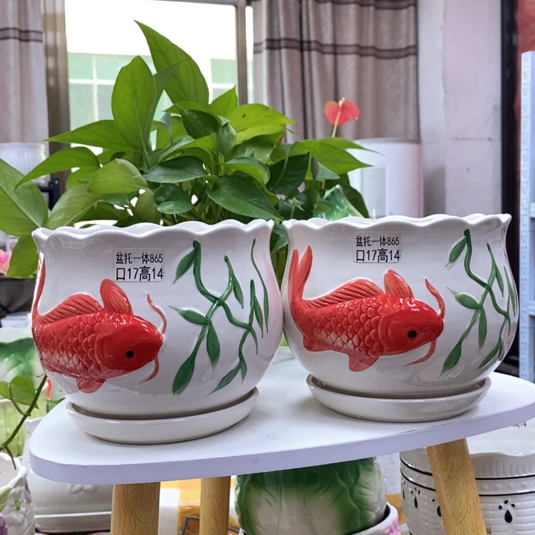 @夏西陶瓷花盆@@5865