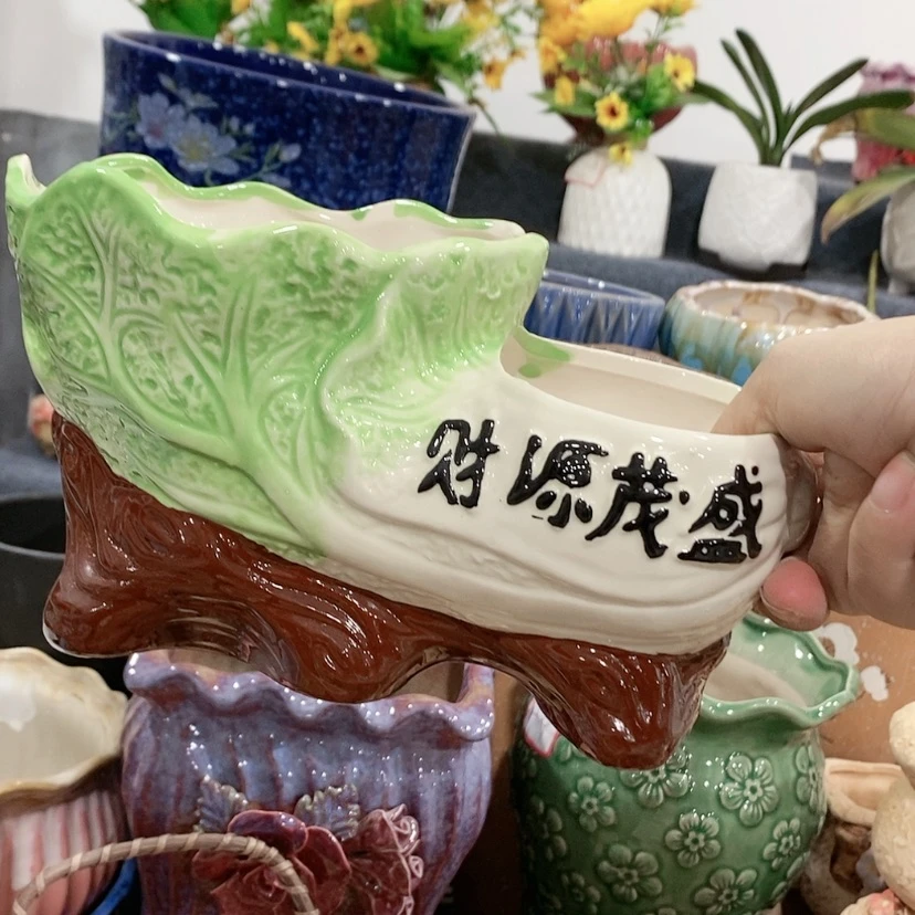 【闪购商品】陶瓷陶瓷花盆，多肉花盆