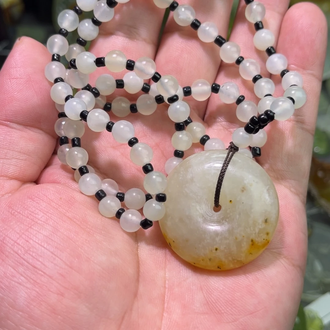 未镶嵌岫玉颈饰666