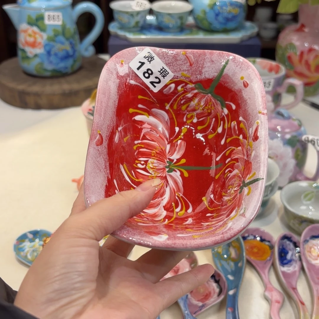 /****景德镇手绘高温釉下彩陶瓷茶具