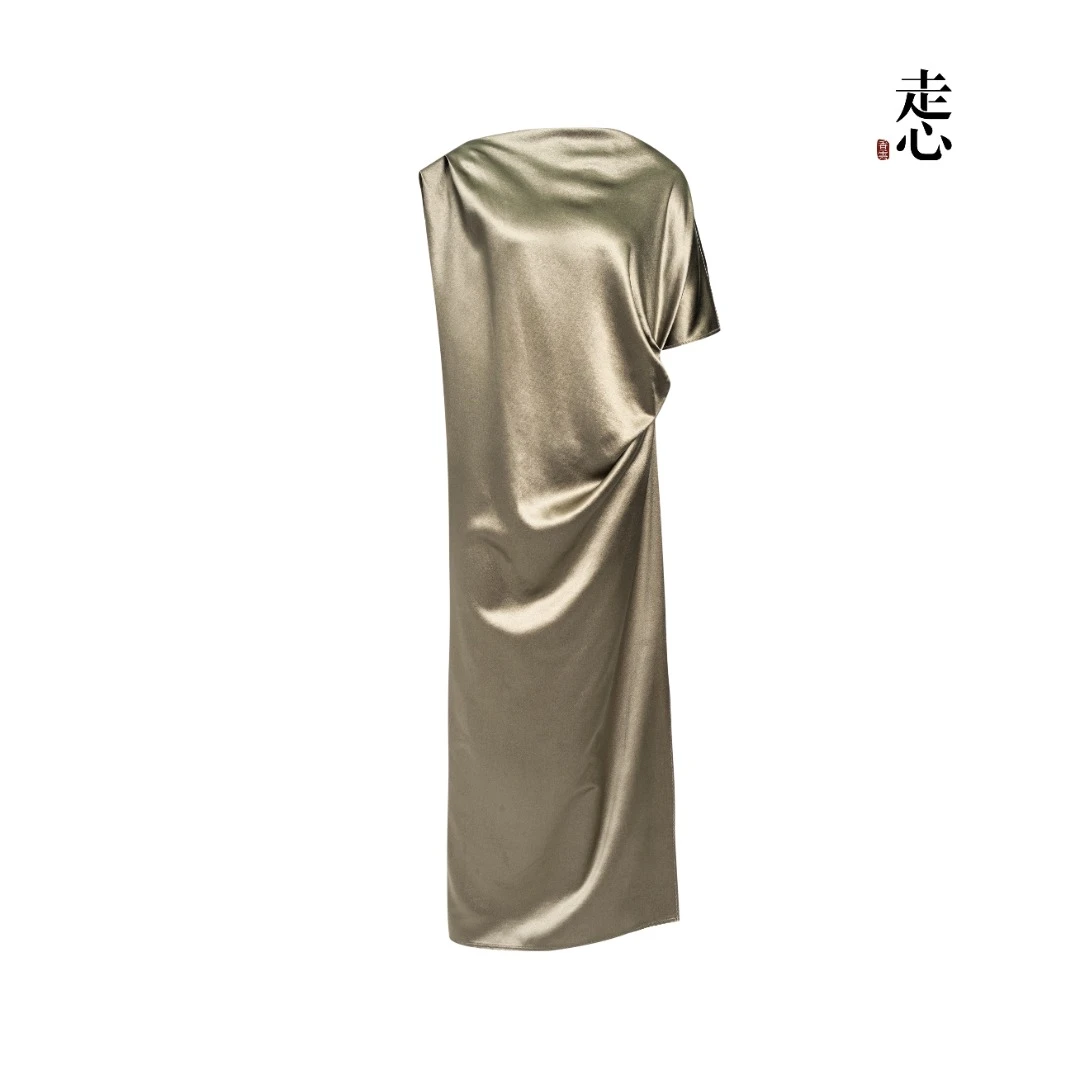 【香云走心】冰川银香云纱连衣裙25Z26215089