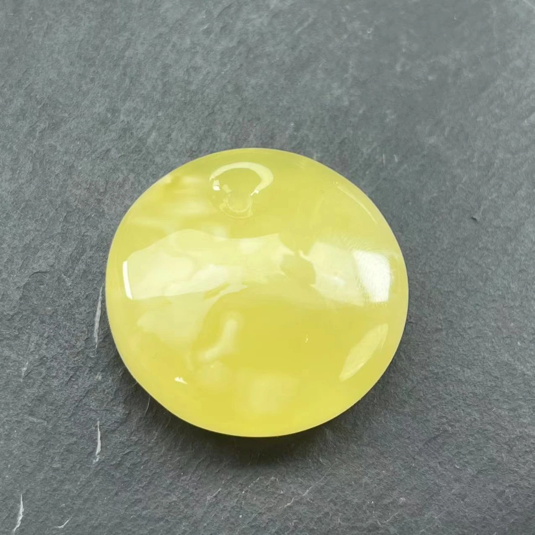 B268天然蜜蜡琥珀公主扣吊坠毛衣链