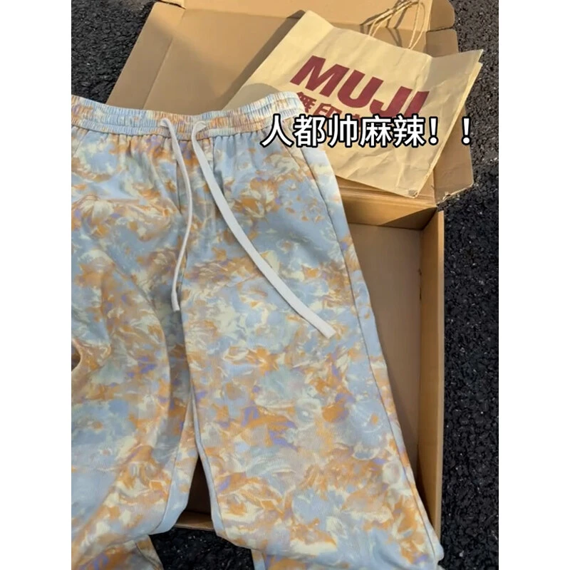 美式ins高街个性小众直筒裤夏季透气免烫休闲裤子男百搭直筒裤