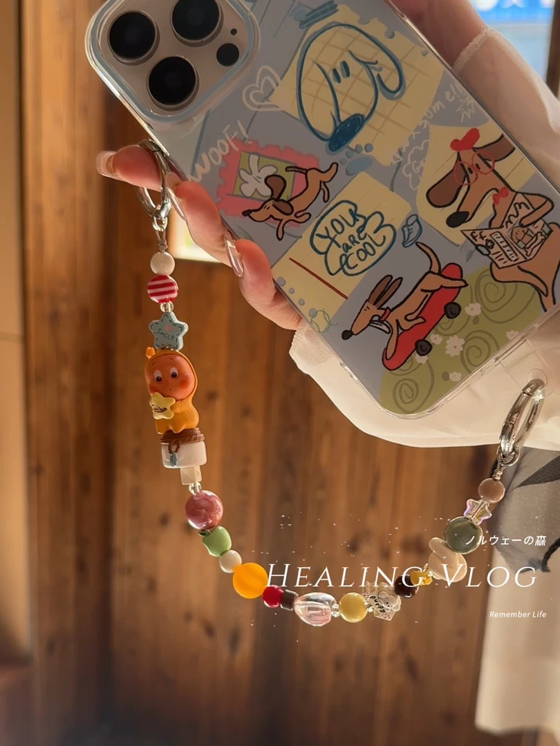 【改娃】许愿瓶星星人潮玩手机壳挂件DIY饰品包挂饰创意可爱手机链