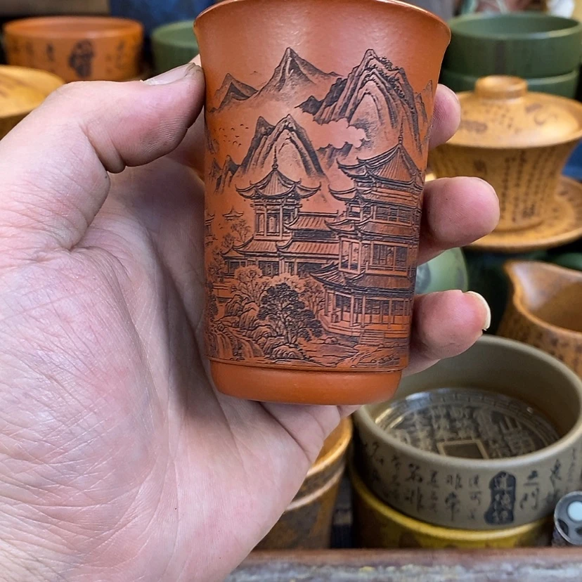 【闪购商品】紫砂杯子宜兴全手工紫砂杯