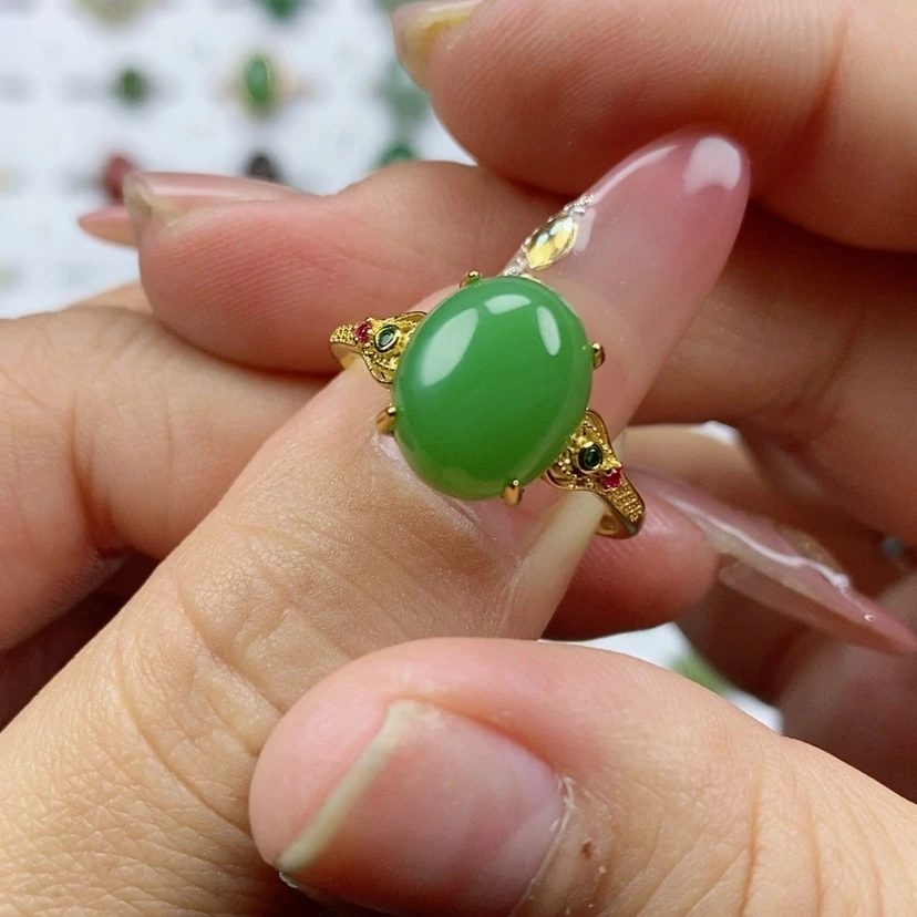 【闪购商品】和田玉（碧玉）纯天然和田玉和田玉银S925镶嵌