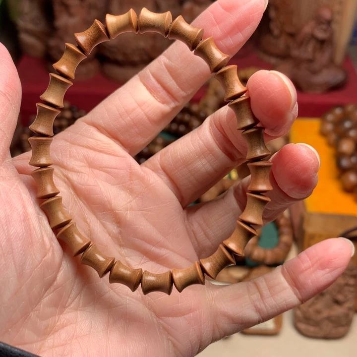 檀香木手串/手链老山檀竹节珠