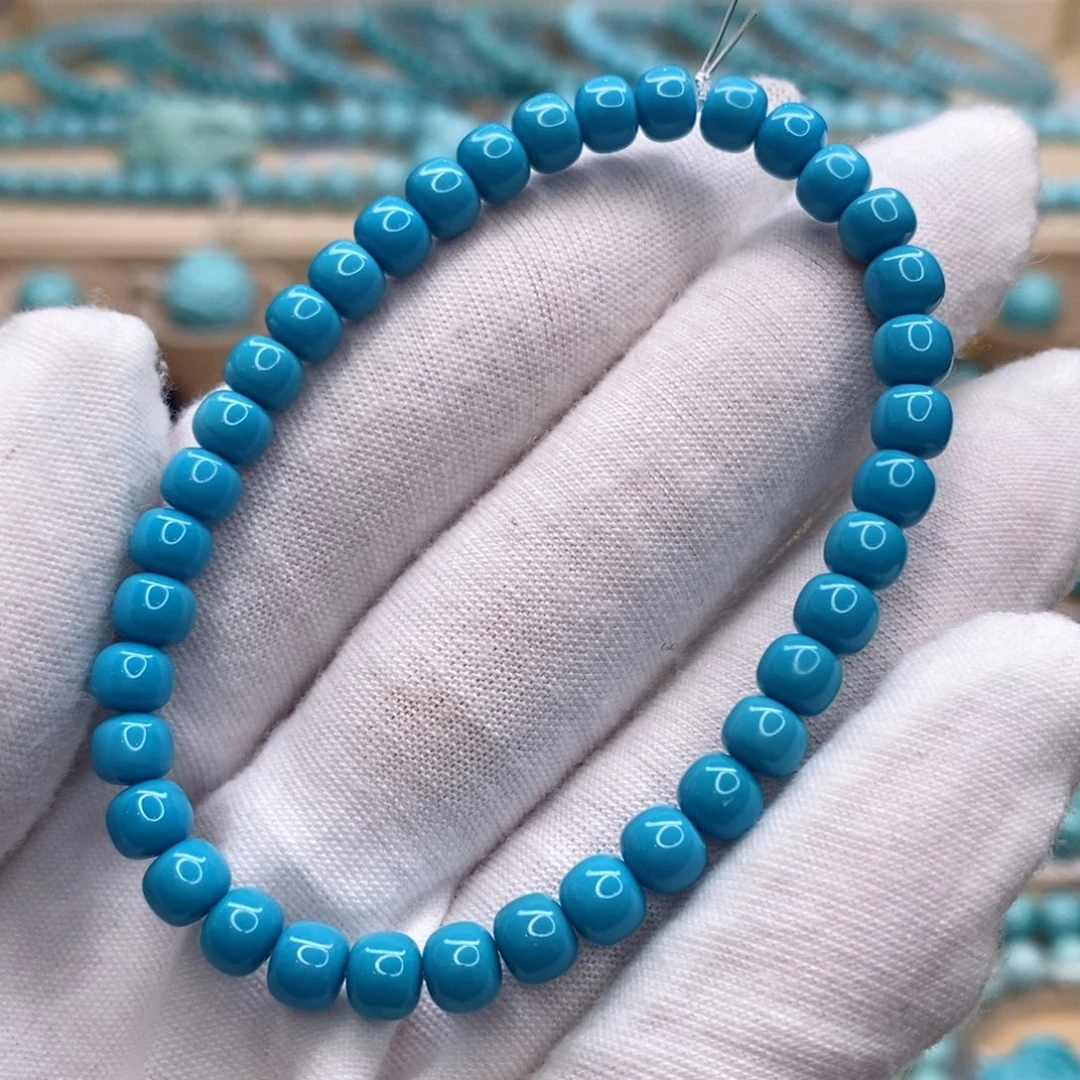绿松石未镶嵌珠宝奇石5.5mm