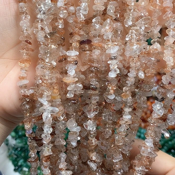 玛瑙/玉髓未镶嵌珠宝半成品天然黑金超七绕手4圈