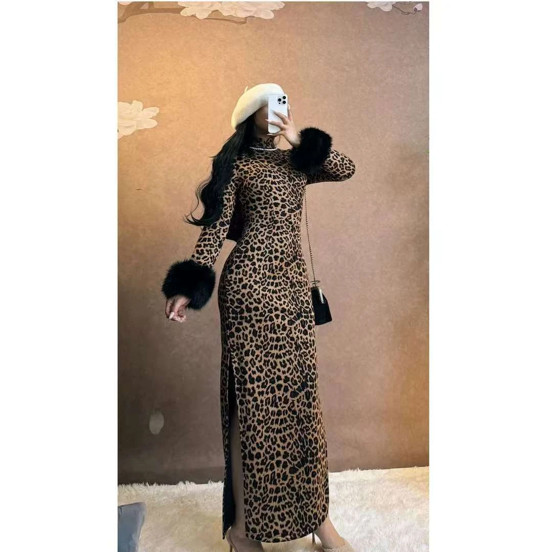 反季清仓福利【冬日豹子姐】旗袍