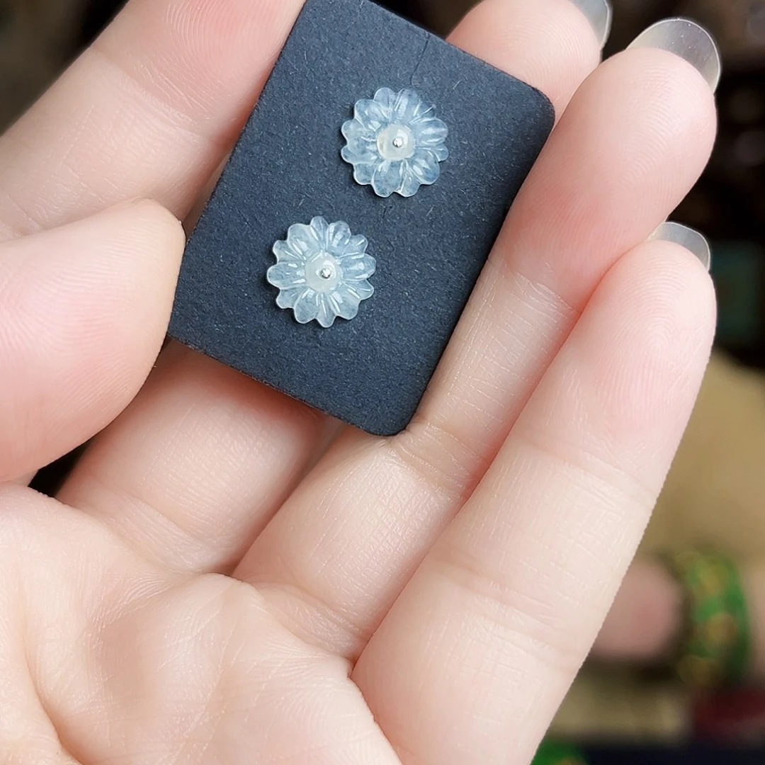 翡翠银S925镶嵌颈饰耳饰