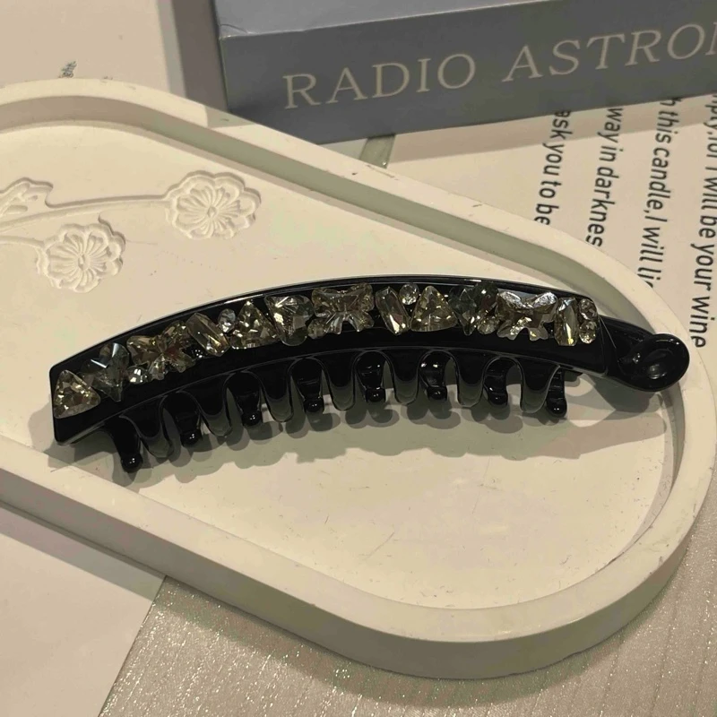 【小魏总珠宝】法式豪镶香蕉夹-11cm