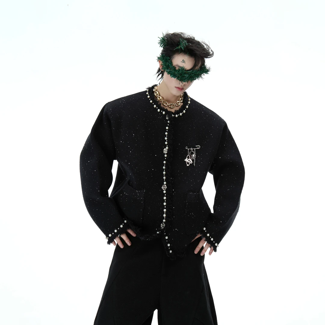 ArguE CulturE凛冬圣诞 小众珍珠点缀毛衣别针贵气轻奢针织外套