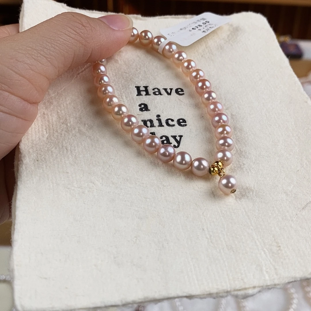 淡水珍珠手绳银S925镶嵌