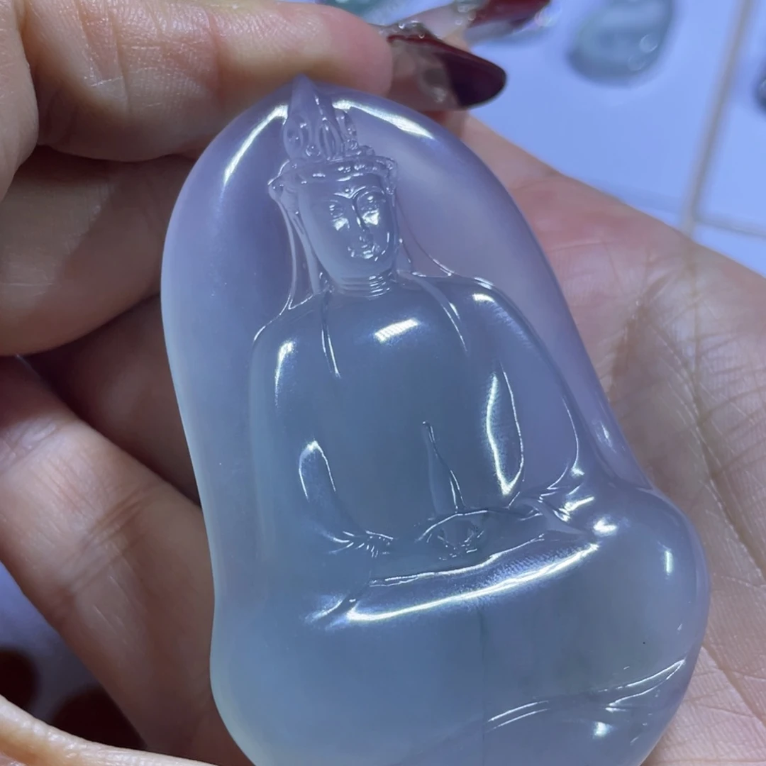 定制翡翠未镶嵌观音