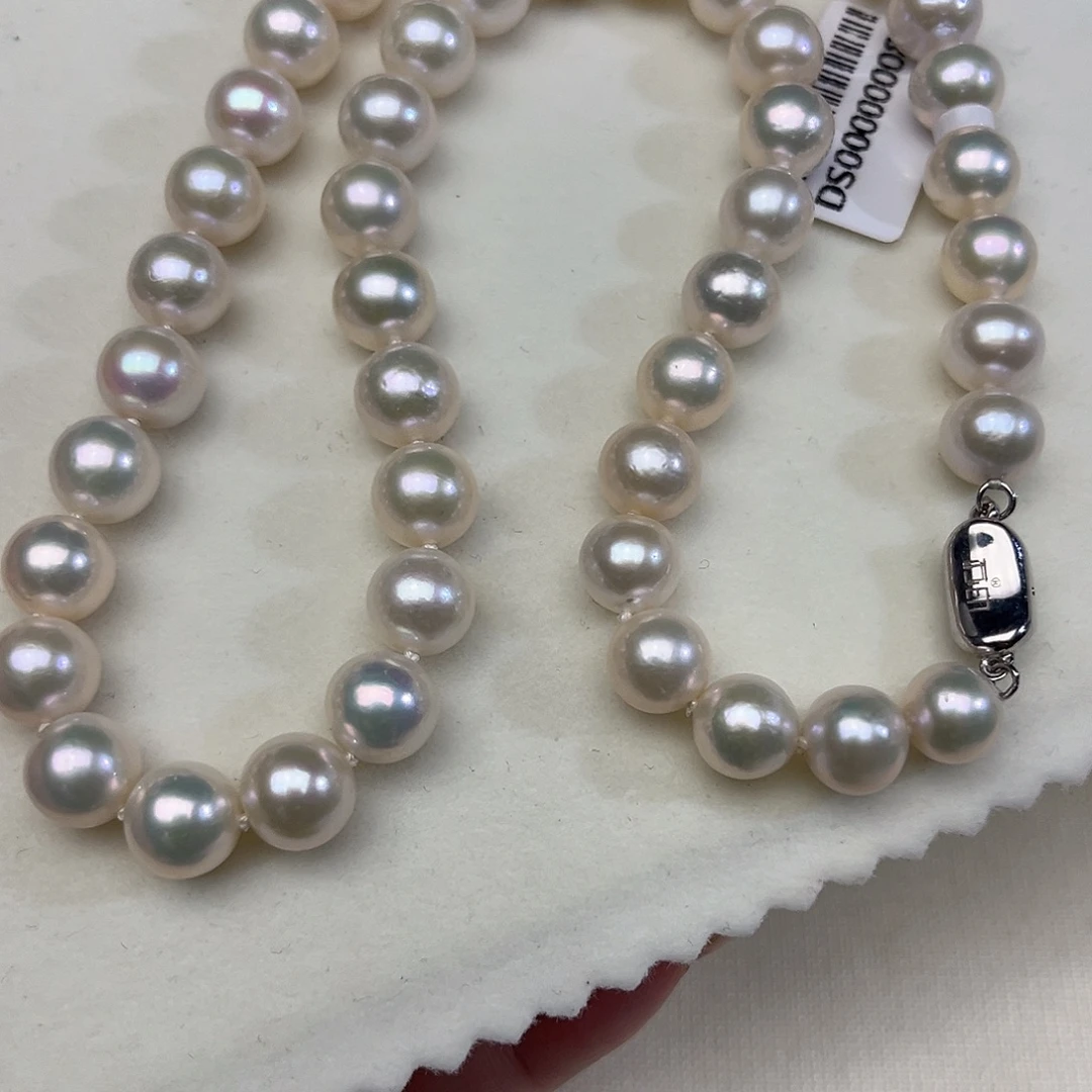 颈饰淡水珍珠银S925镶嵌