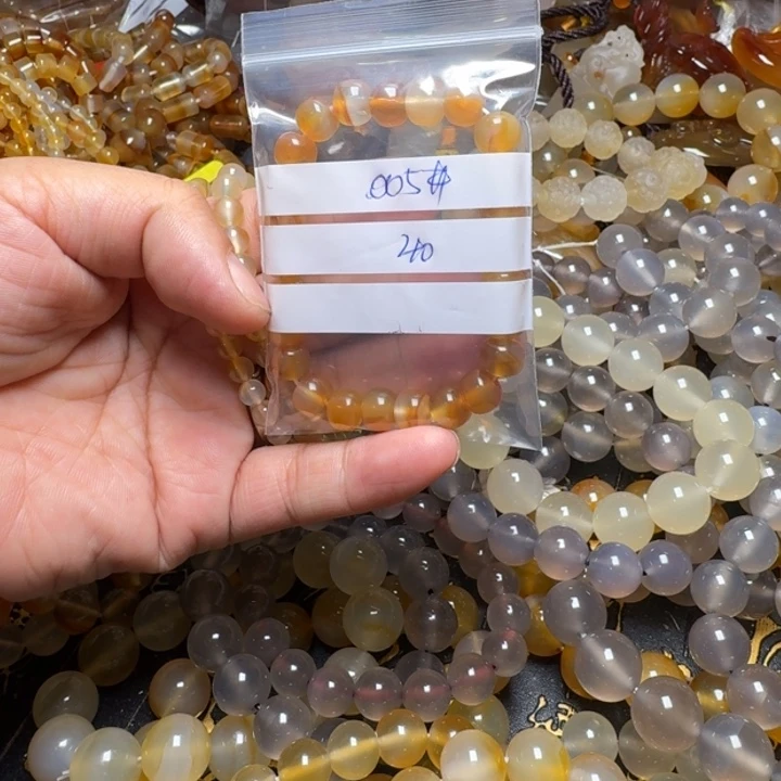 玛瑙/玉髓颈饰未镶嵌路*005