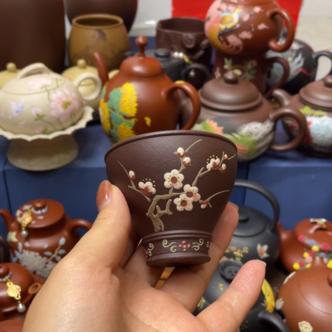 紫砂茶杯紫砂主人杯100cc