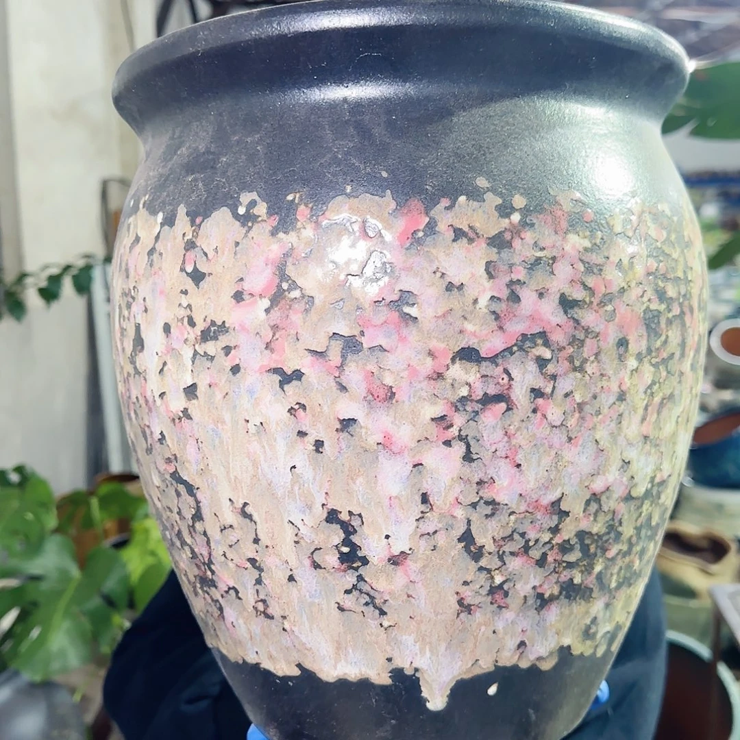 紫砂花盆高30口27