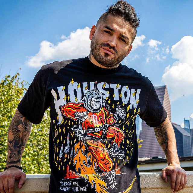 休斯顿火箭队美式职业篮球重磅短袖印花