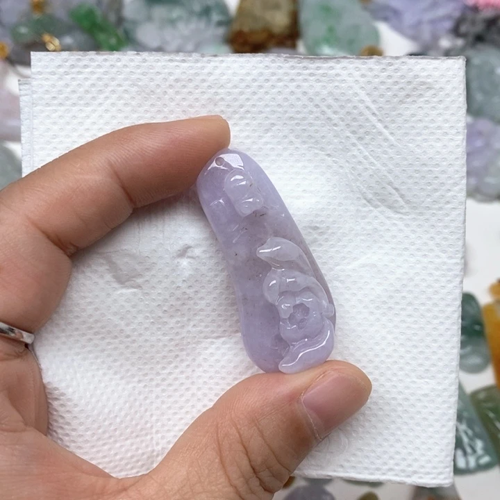 颈饰未镶嵌翡翠天然缅甸翡翠