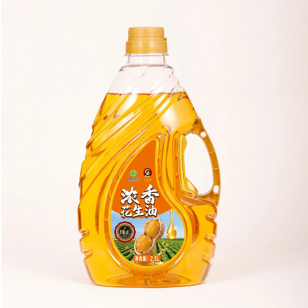 2.5L翁大妈浓香花生油浓郁纯传统压榨优质营养健康家庭装