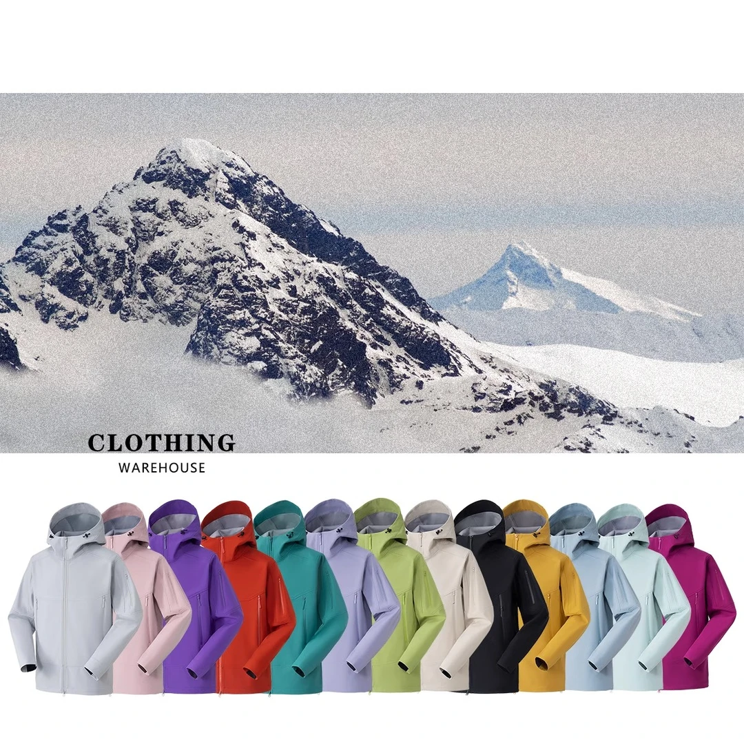 悍石户外冲锋衣立体剪裁三防透气运动日常通勤情侣软壳外套25019