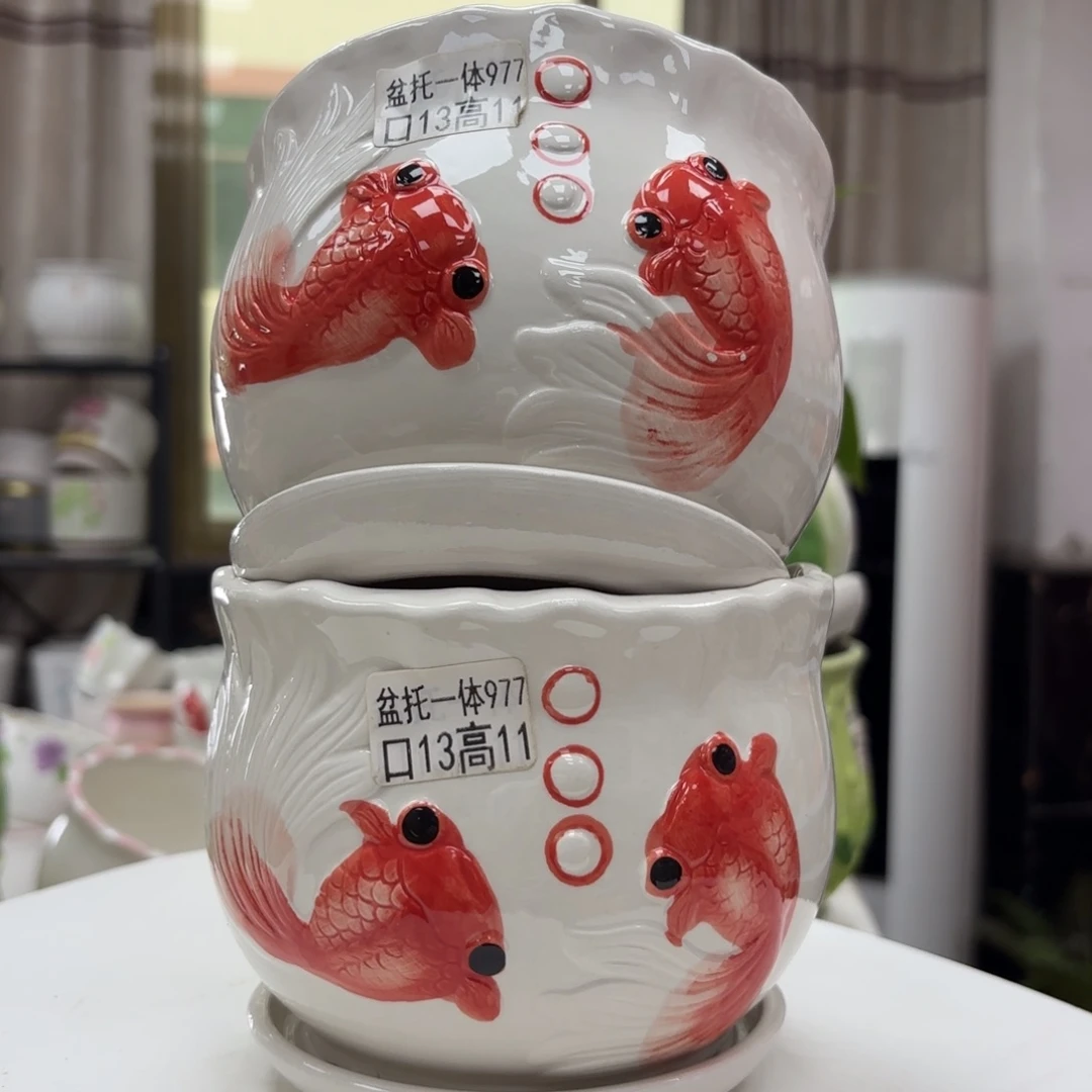 @夏西陶瓷花盆@@5977