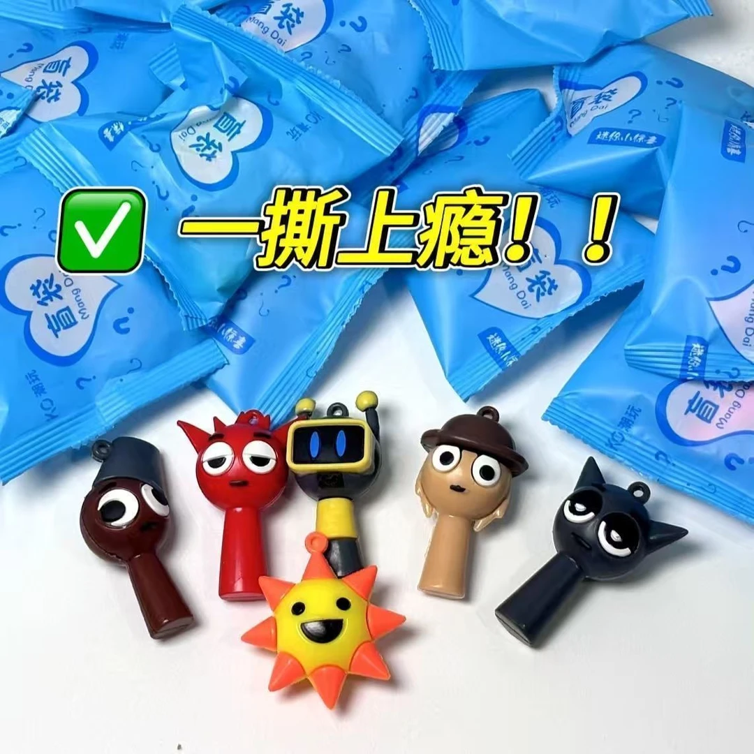 节奏盒子惊喜盲袋公仔玩偶书包挂件儿童玩具软胶3d立体手办小挂饰