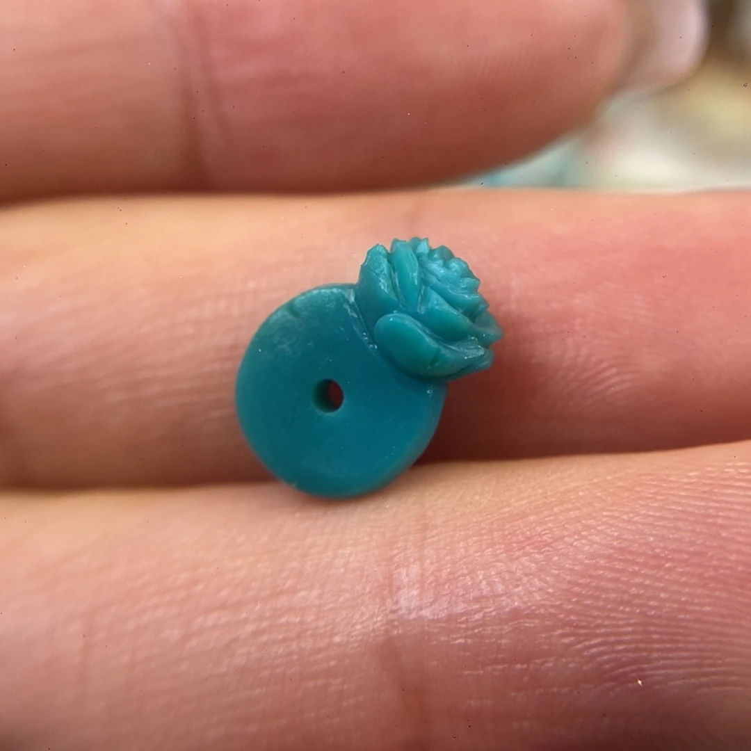 绿松石玫瑰卡环未镶嵌