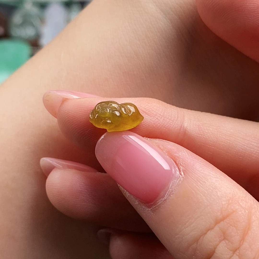 颈饰未镶嵌翡翠冰光猪