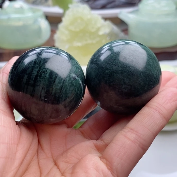 岫玉四大名玉手把件未镶嵌