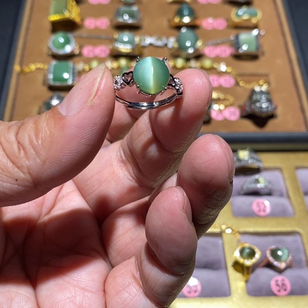 和田玉（碧玉）戒指未镶嵌