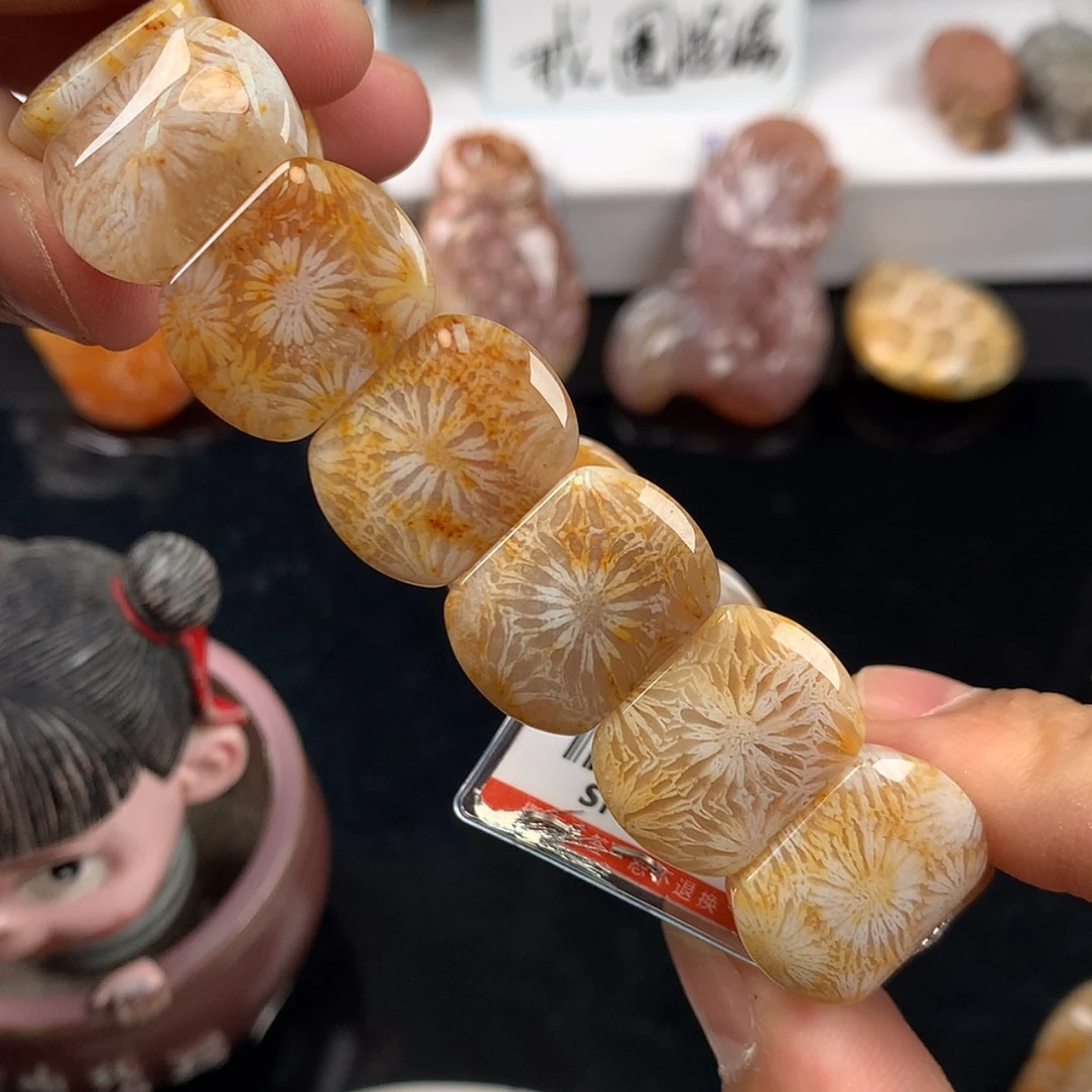 【闪购商品】硅化珊瑚（珊瑚玉）手镯未镶嵌6号