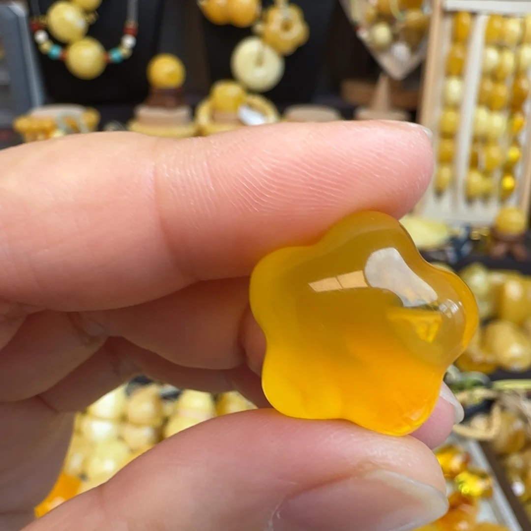 发***️未镶嵌吊坠(不含链)蜜蜡打孔不退换蜜蜡爱心
