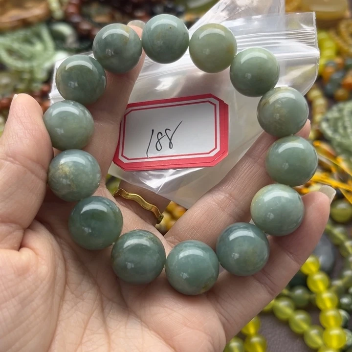 匆****蛇纹石玉未镶嵌手链